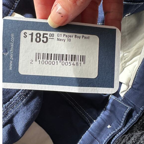 NWT G1 Goods Paper Boy Pant Navy Work Jeans Women’s Size 10 Straight - Picture 7 of 12